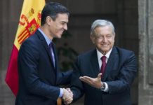 López Obrador y presidente de España dialogan en Palacio Nacional