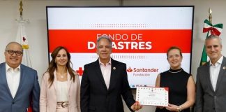 Fundación Santander México anuncia donativo para fortalecer el Fondo de Desastres de la Cruz Roja Mexicana